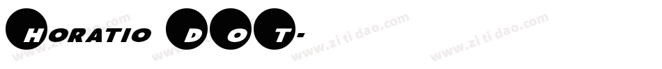 Horatio DOT字体转换